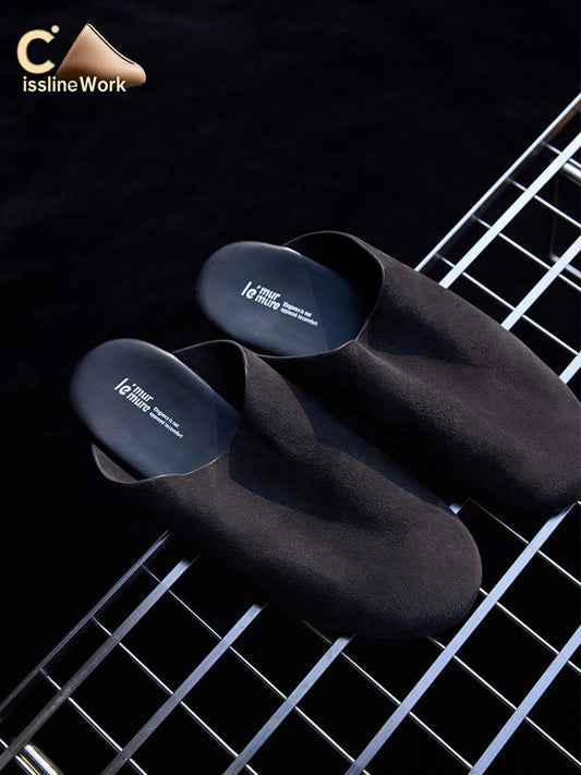 Cissline Wrok Women's Shoes Fashionable lazy extremely simple half bag soft cloud bottom Mueller comfortable outdoor slippers