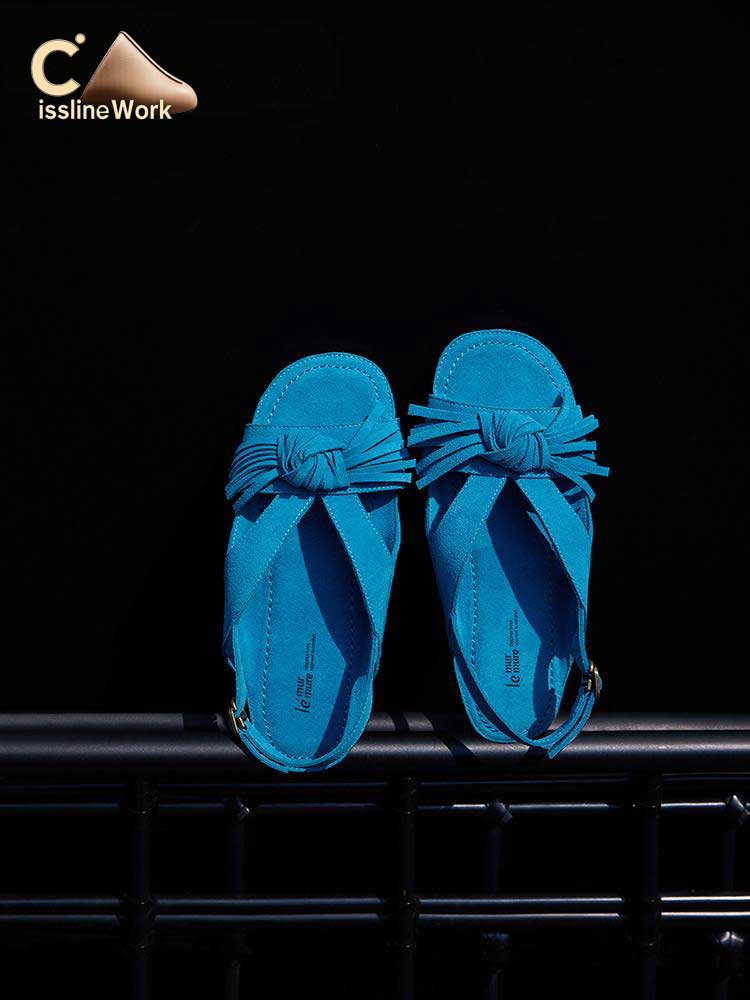 Cissline Work Heart of the Wilderness · Nomad Windy Layer Matte Bull Anti Velvet Handmade Knot Tassel Sandals