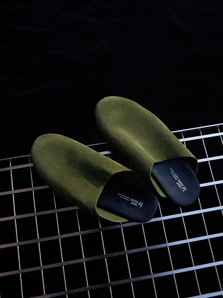 Cissline Wrok Women's Shoes Fashionable lazy extremely simple half bag soft cloud bottom Mueller comfortable outdoor slippers