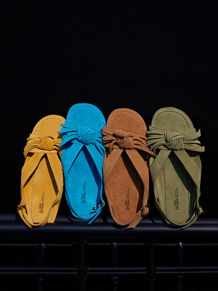 Cissline Work Heart of the Wilderness · Nomad Windy Layer Matte Bull Anti Velvet Handmade Knot Tassel Sandals