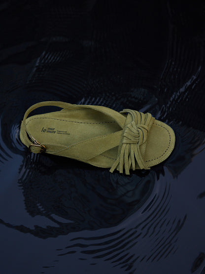 Cissline Work Heart of the Wilderness · Nomad Windy Layer Matte Bull Anti Velvet Handmade Knot Tassel Sandals
