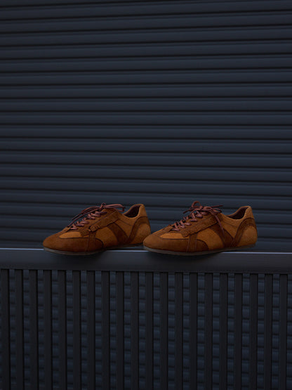 Cissline Work Time Capsule 80s American Retro Sports  Leather Thin Bottom German Training Shoes